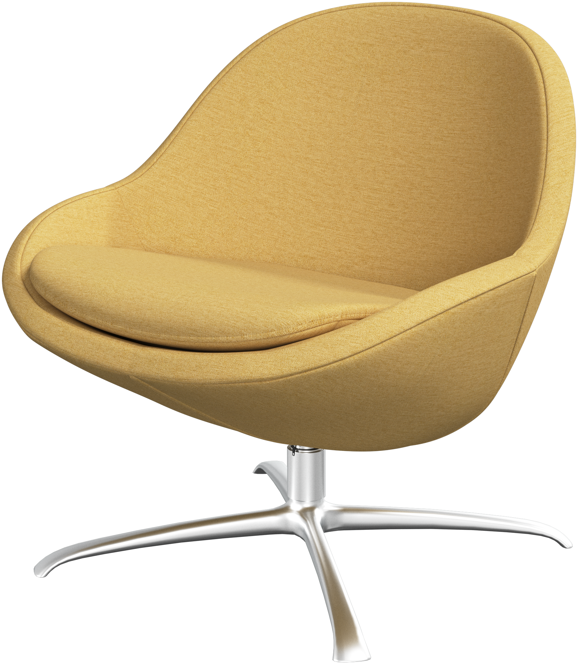 BoConcept Veneto armchair with swivel function - aluminum / beige